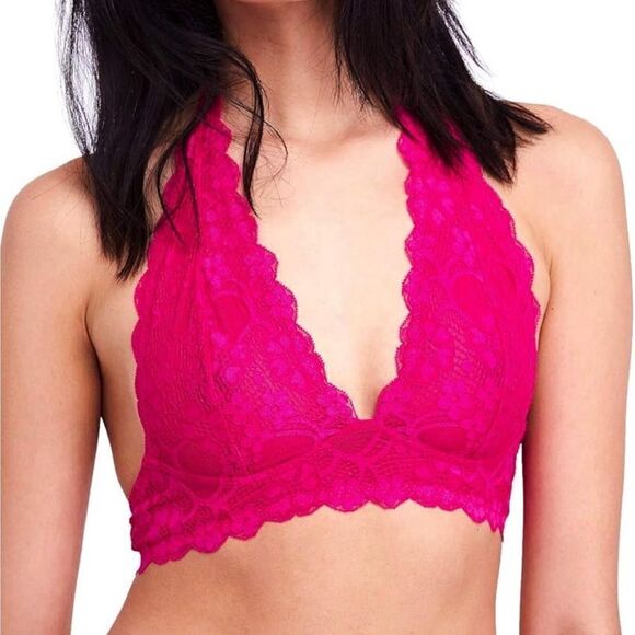NWT Free People Lace Bralette in Petunia - Picture 1 of 7